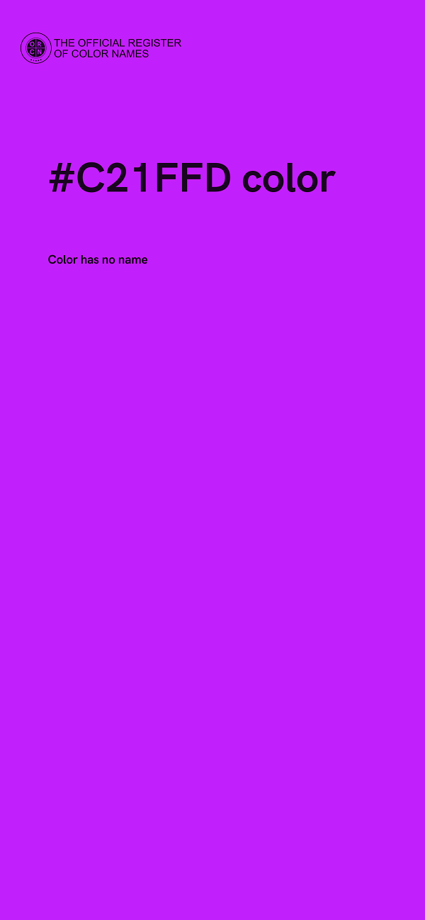 #C21FFD color image