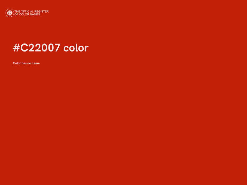 #C22007 color image