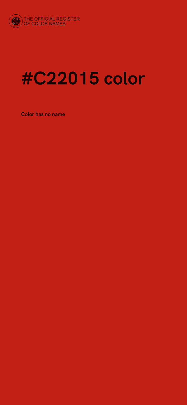 #C22015 color image