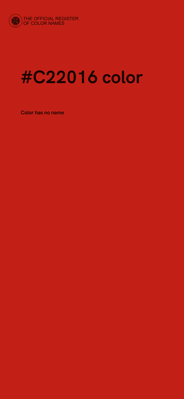 #C22016 color image