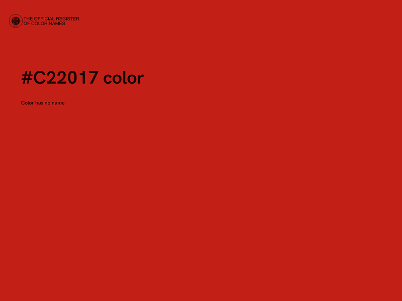 #C22017 color image