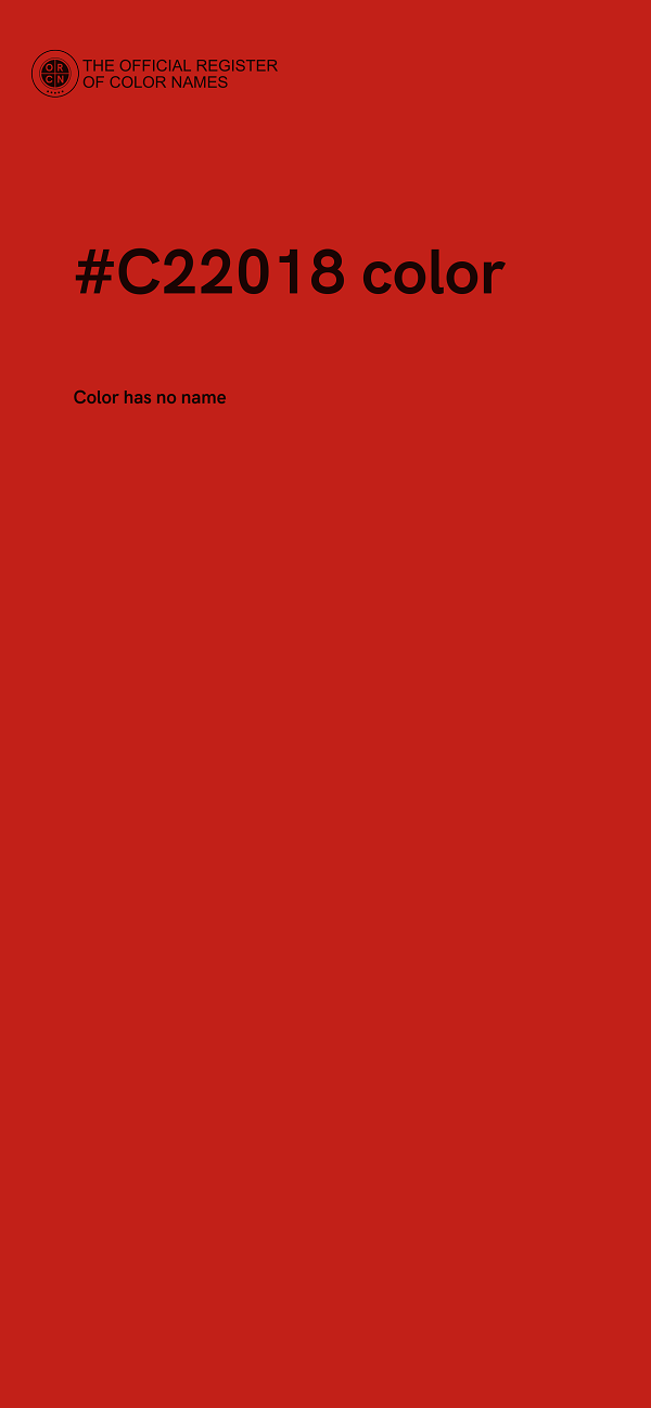 #C22018 color image