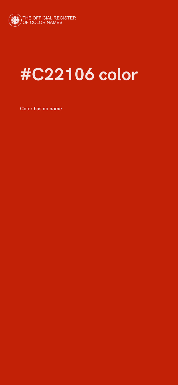 #C22106 color image