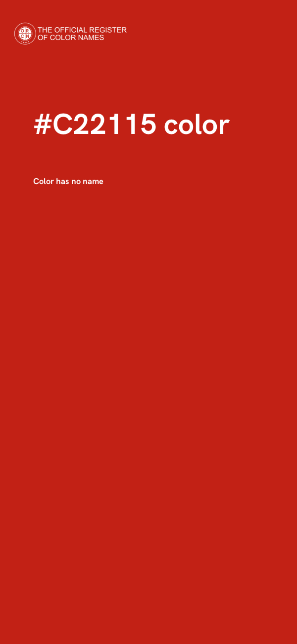 #C22115 color image