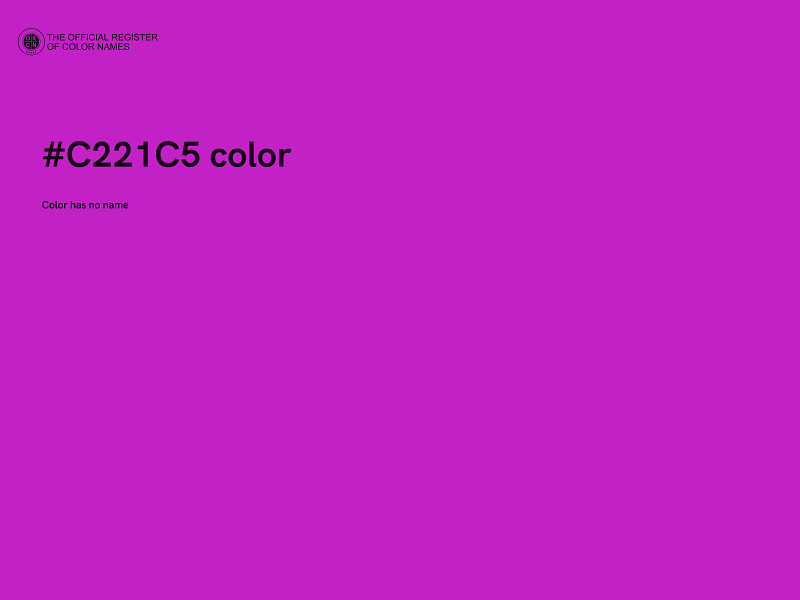 #C221C5 color image