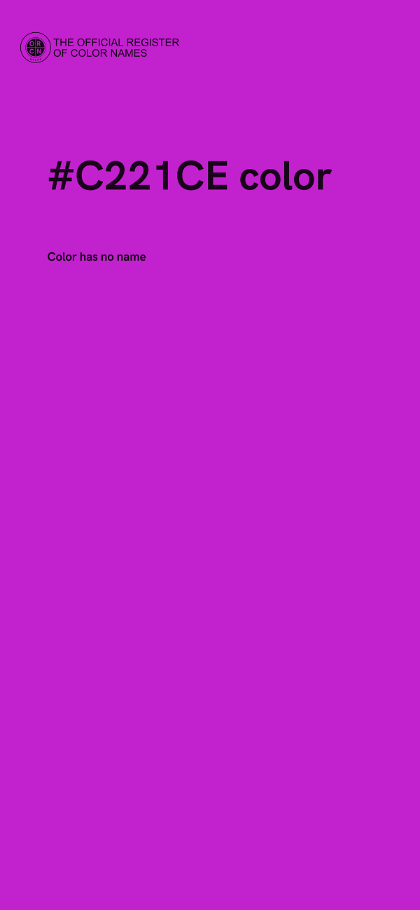 #C221CE color image