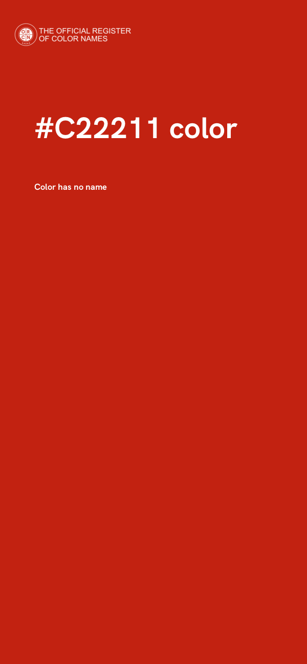 #C22211 color image