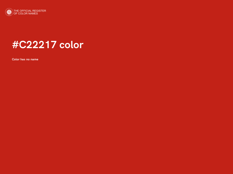 #C22217 color image