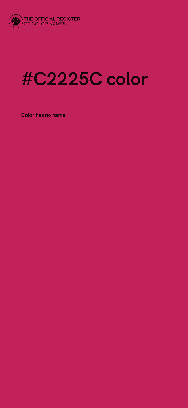 #C2225C color image