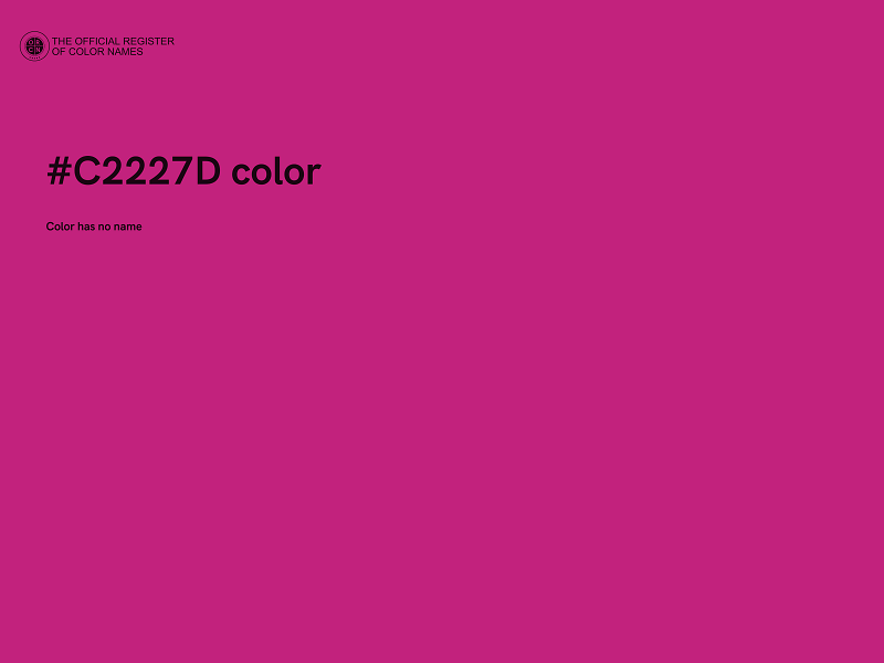 #C2227D color image