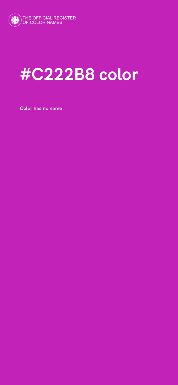 #C222B8 color image