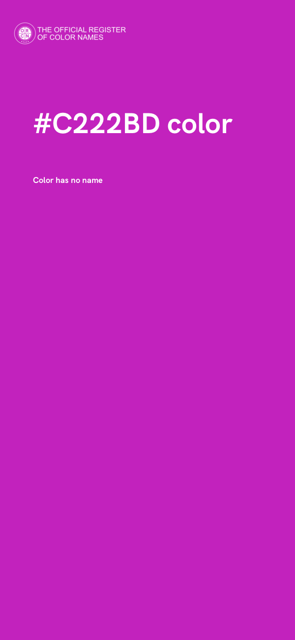 #C222BD color image