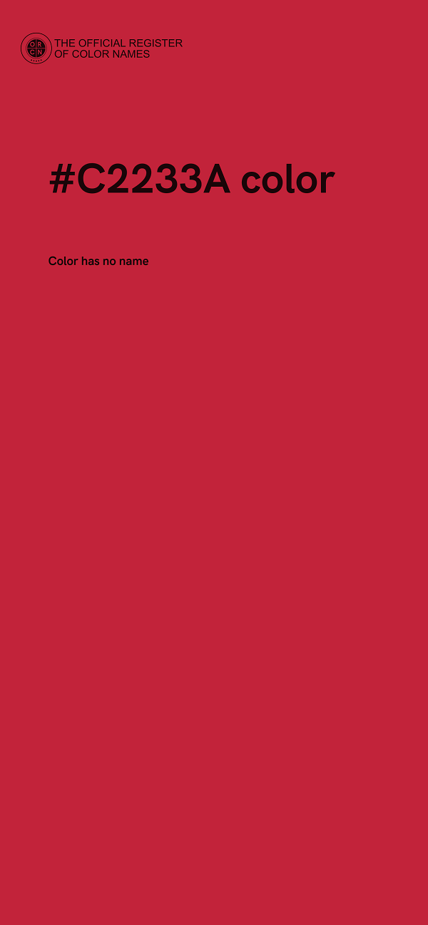 #C2233A color image