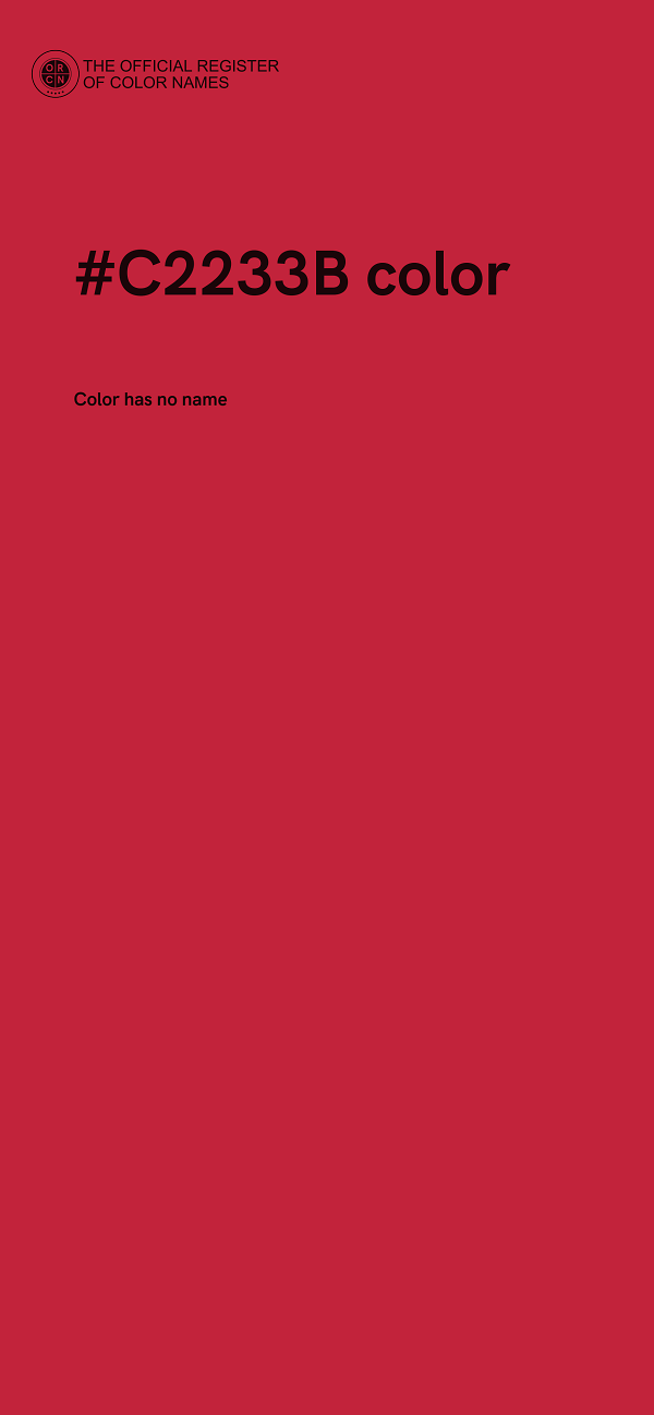 #C2233B color image