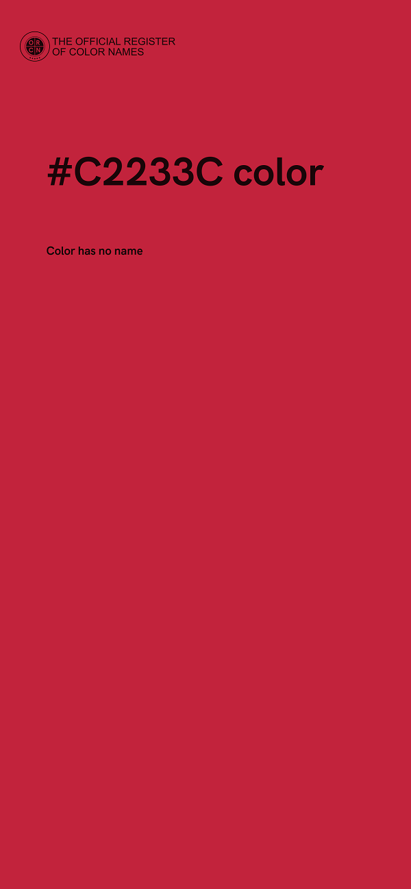 #C2233C color image