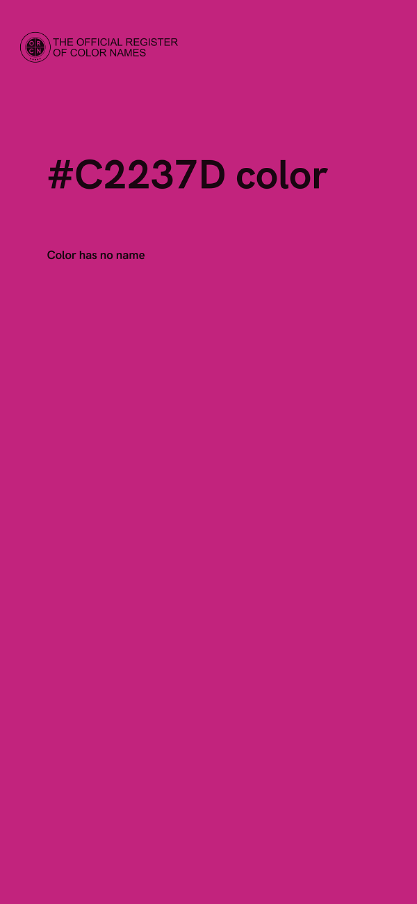 #C2237D color image