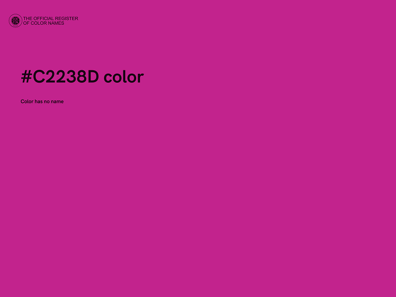 #C2238D color image
