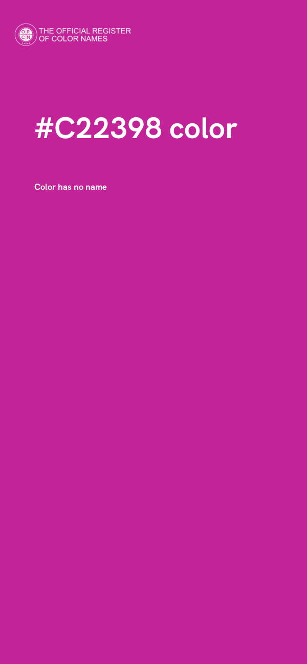 #C22398 color image