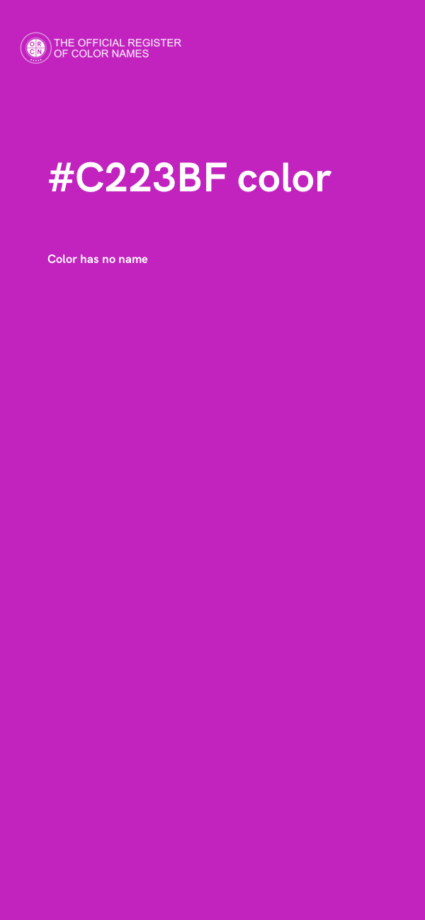 #C223BF color image
