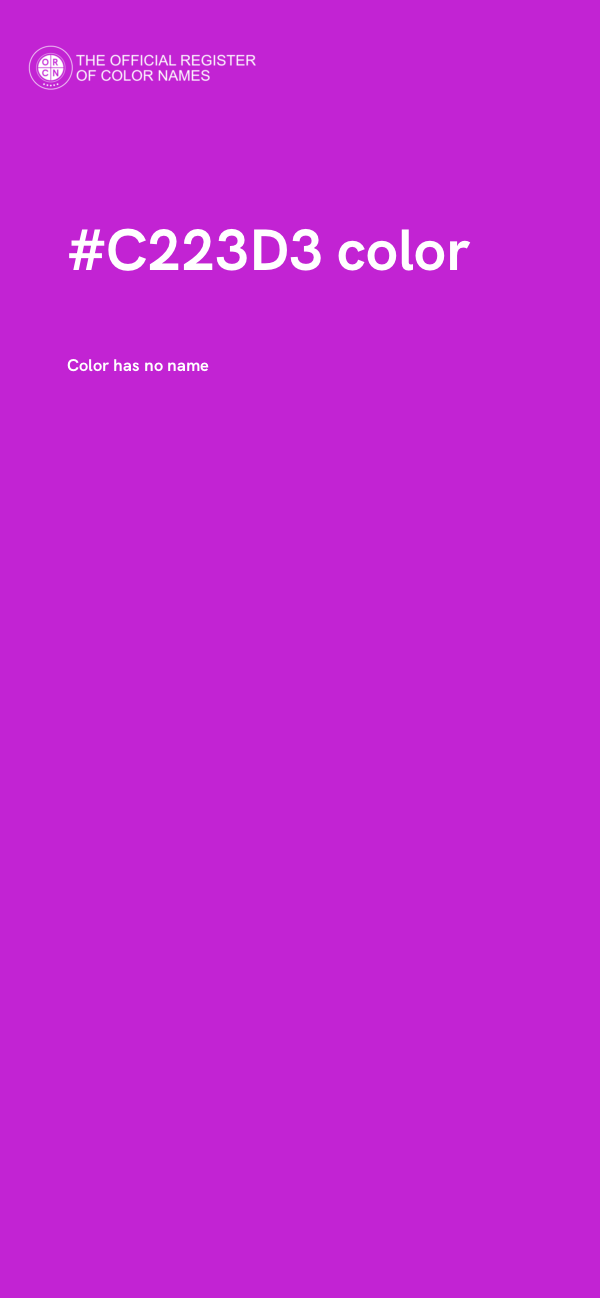 #C223D3 color image