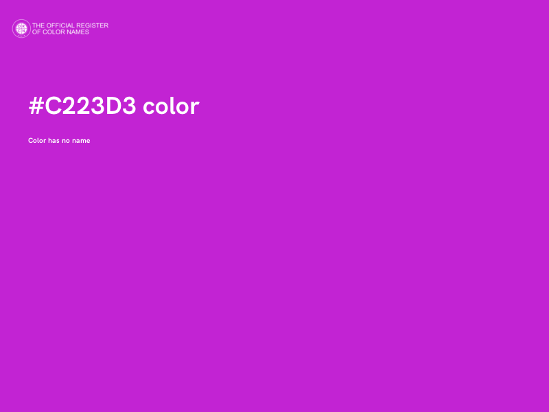 #C223D3 color image