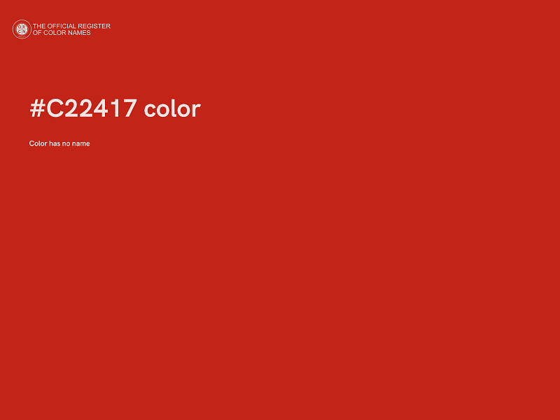 #C22417 color image