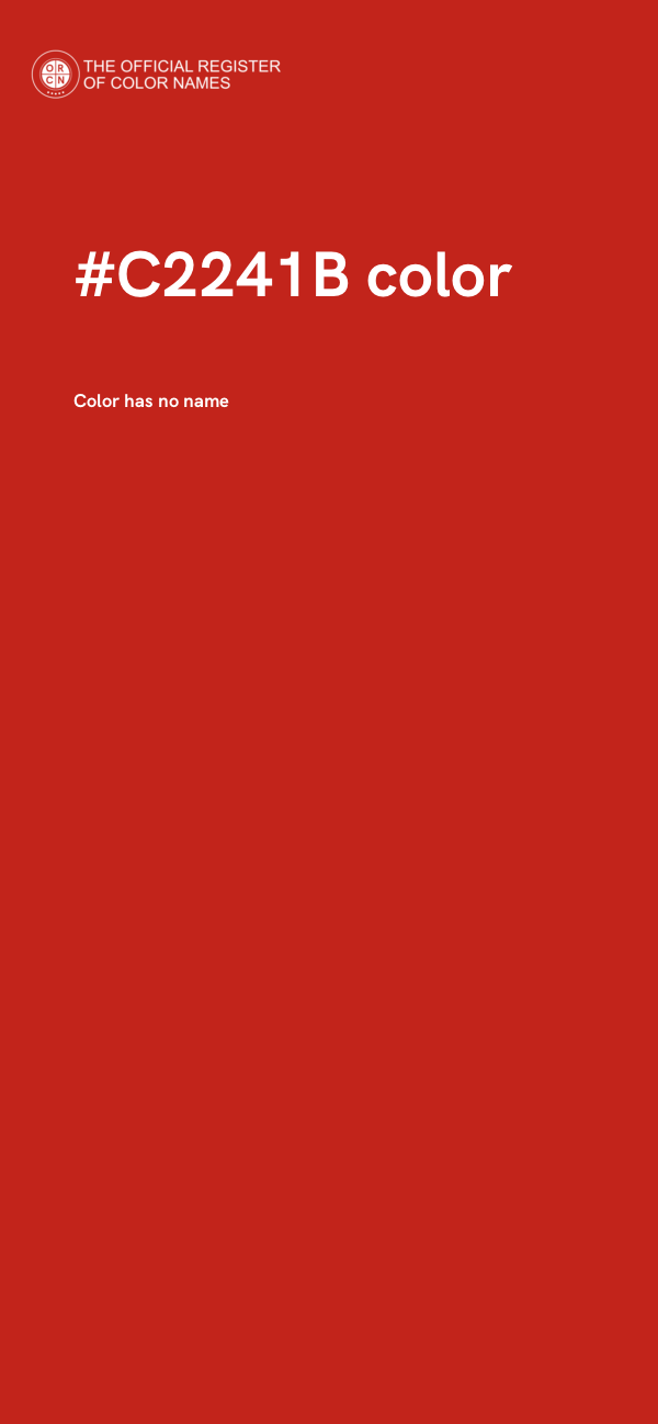 #C2241B color image