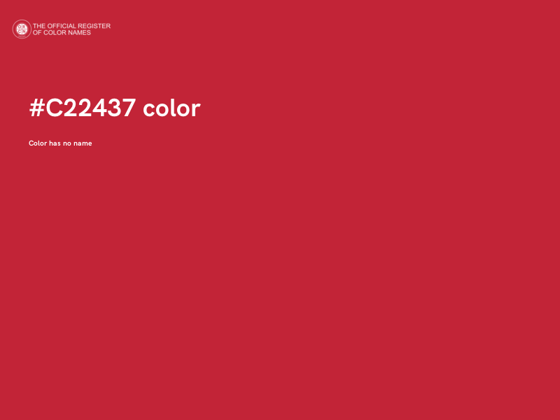 #C22437 color image