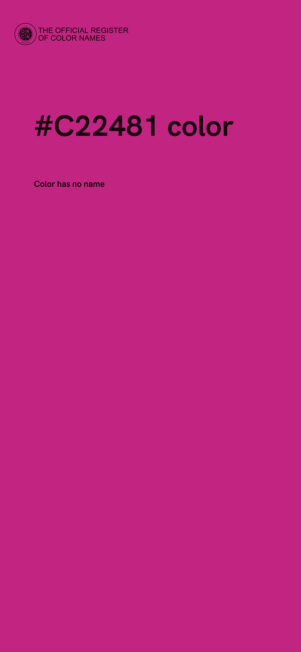 #C22481 color image