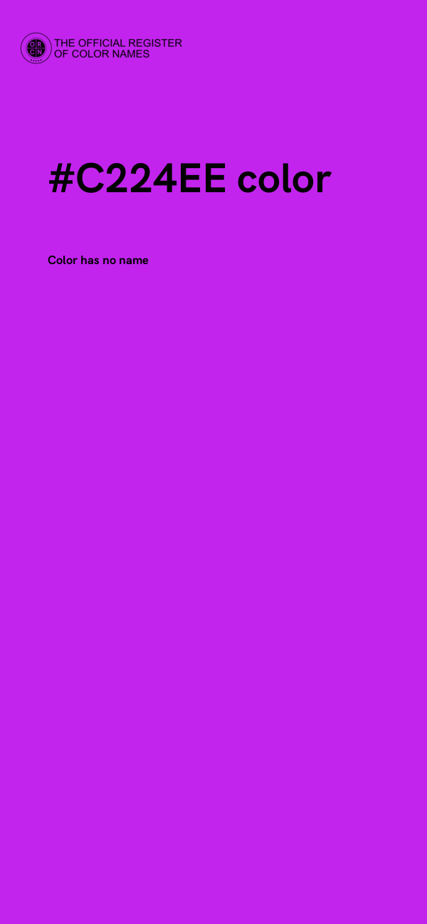 #C224EE color image