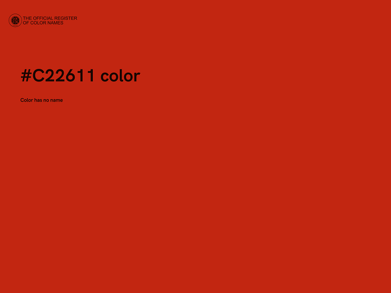 #C22611 color image