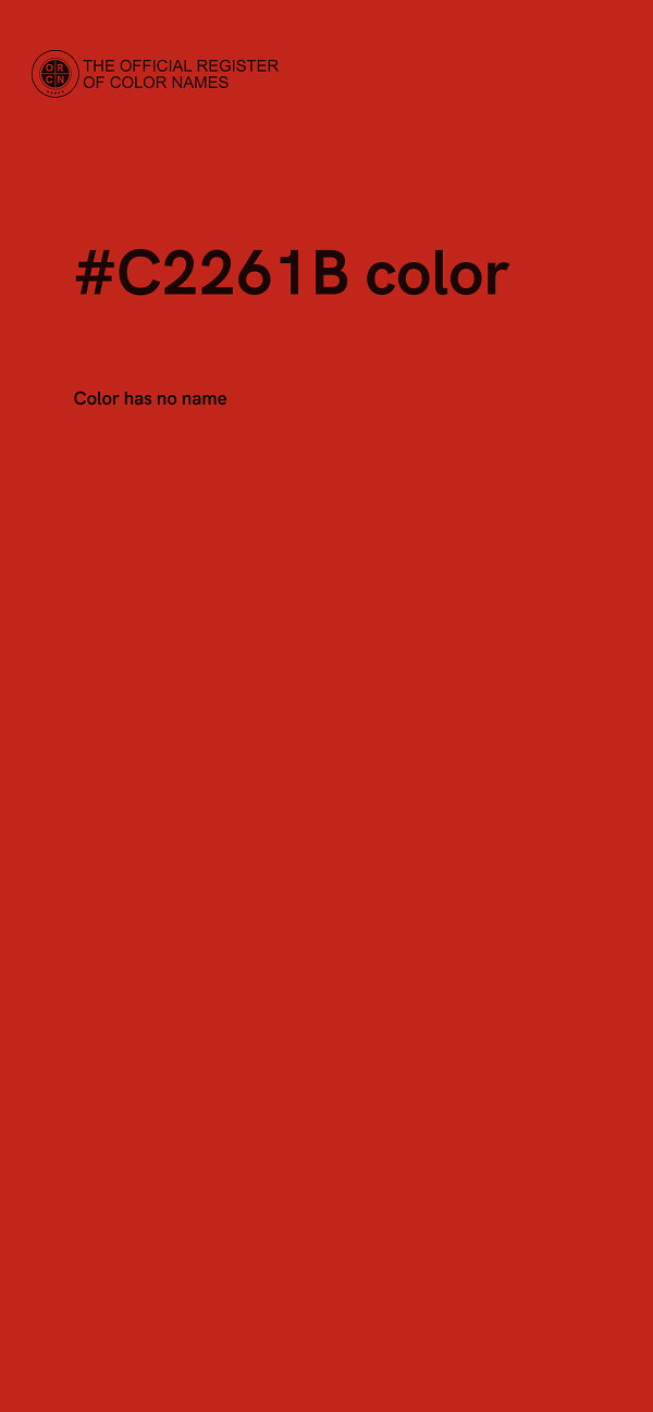 #C2261B color image