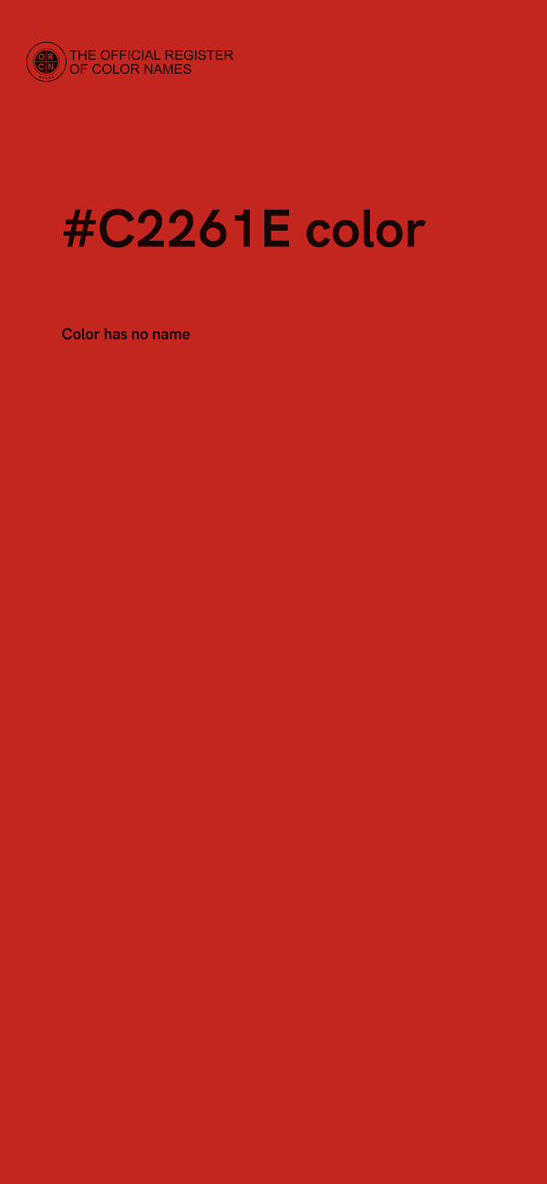 #C2261E color image