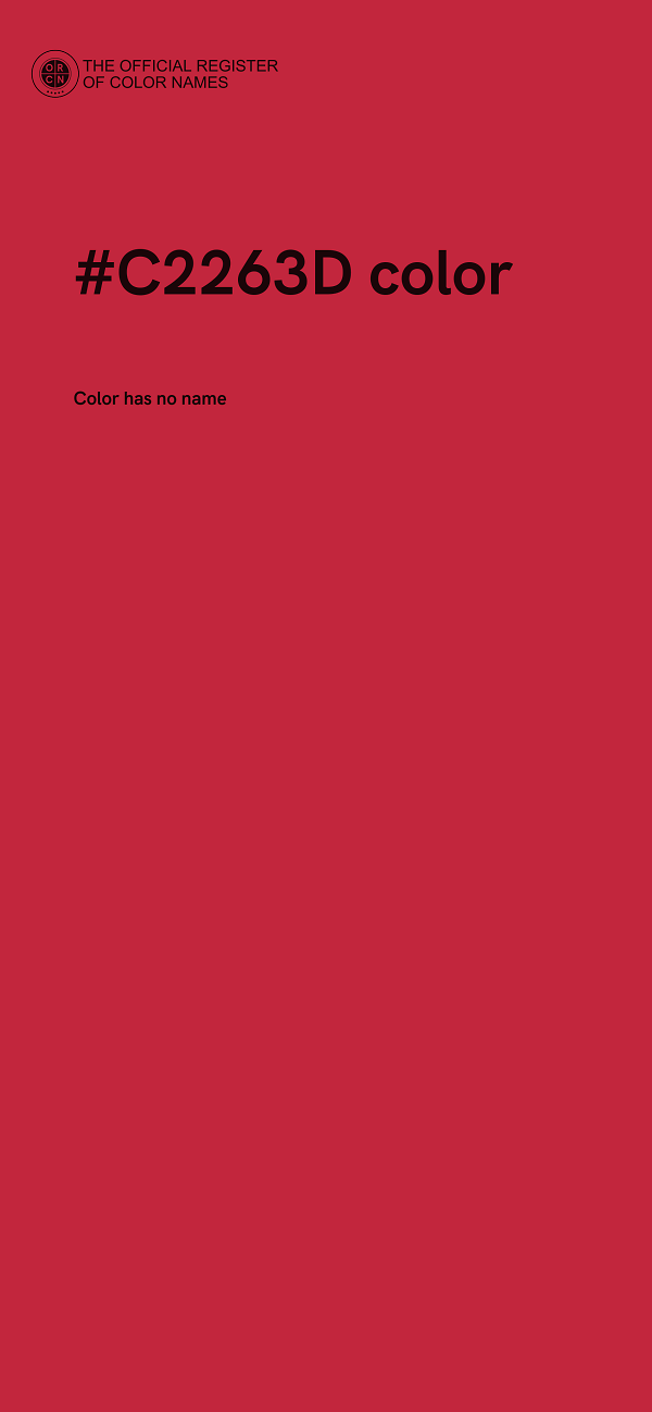 #C2263D color image