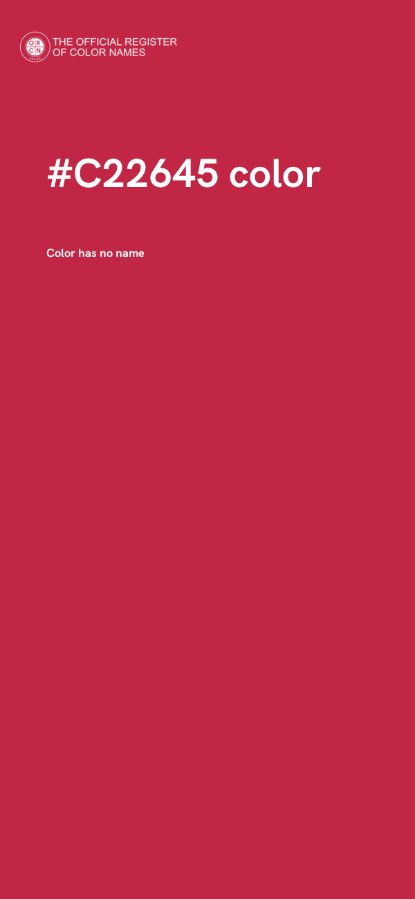 #C22645 color image
