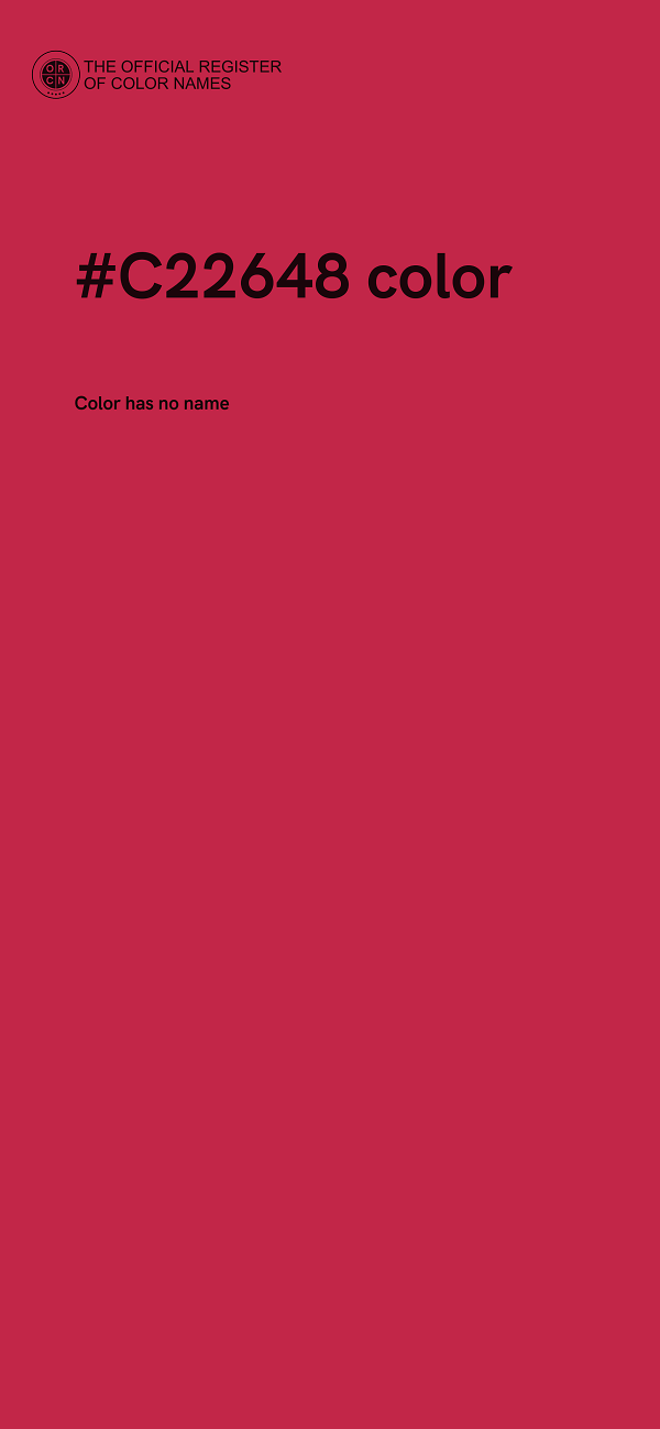 #C22648 color image