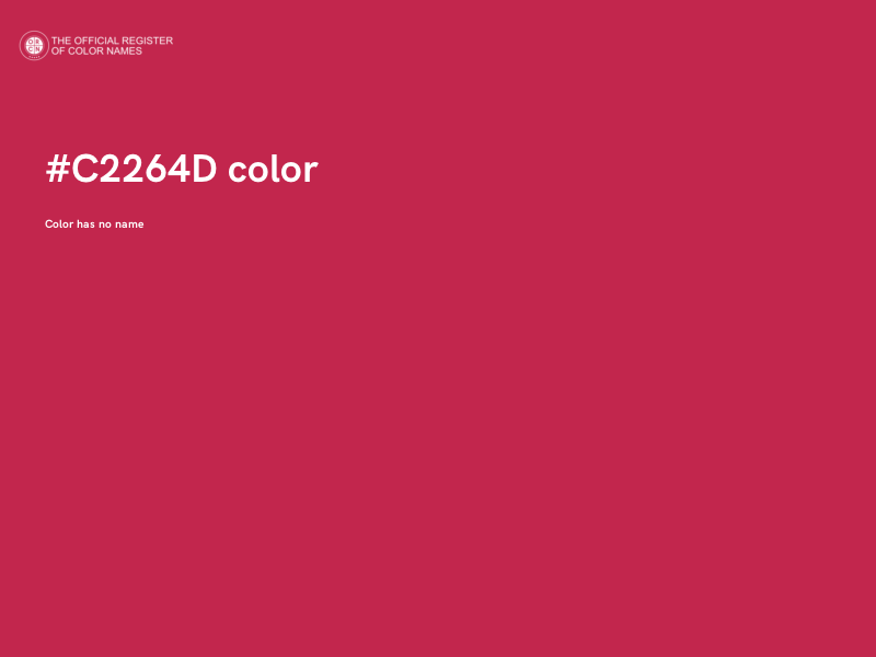 #C2264D color image
