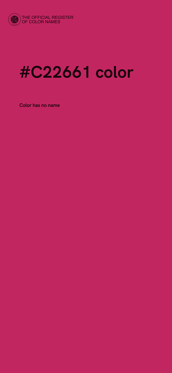 #C22661 color image