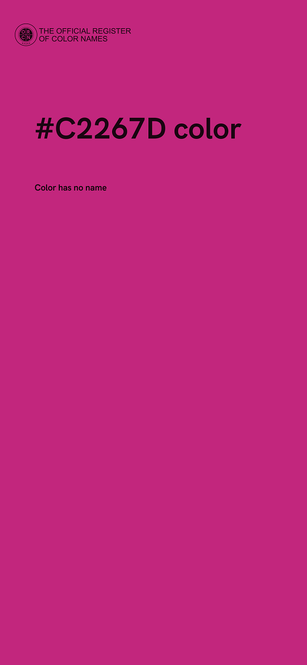 #C2267D color image