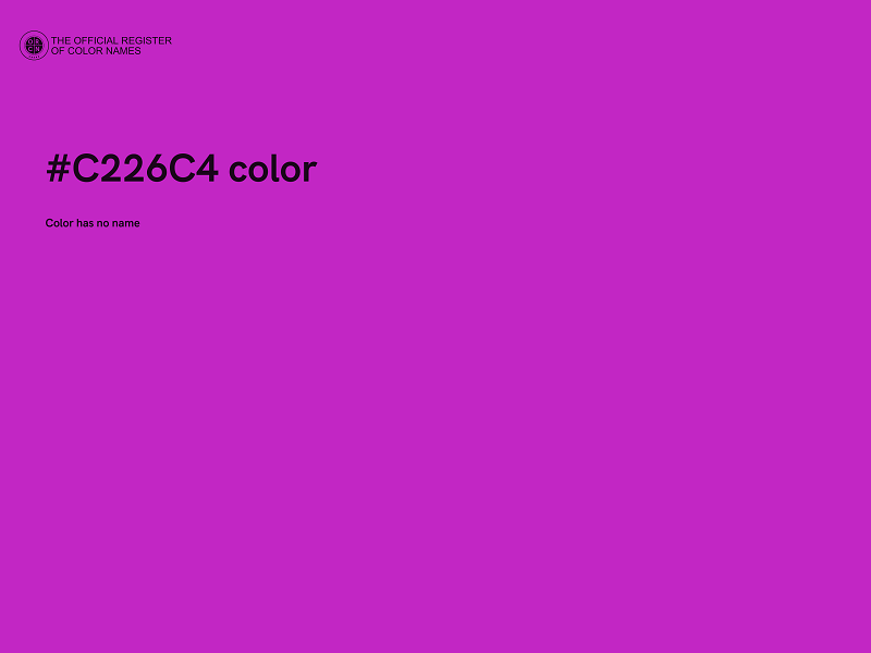 #C226C4 color image