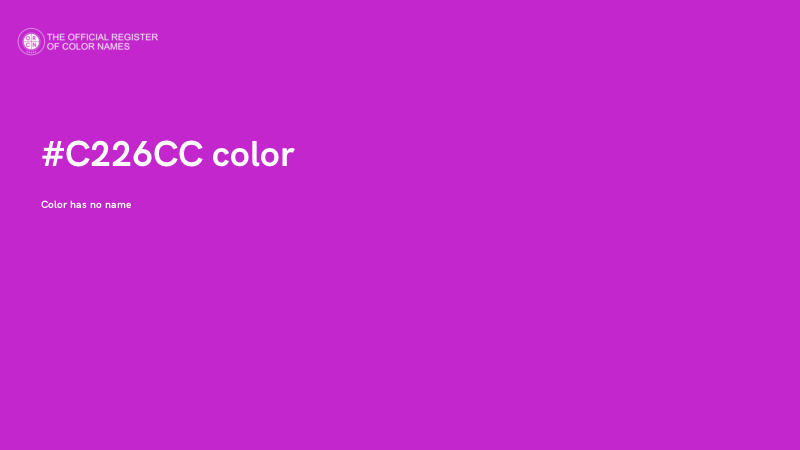 #C226CC color image