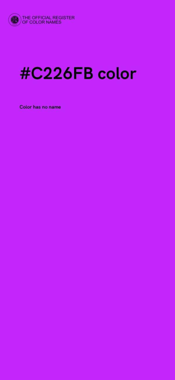 #C226FB color image