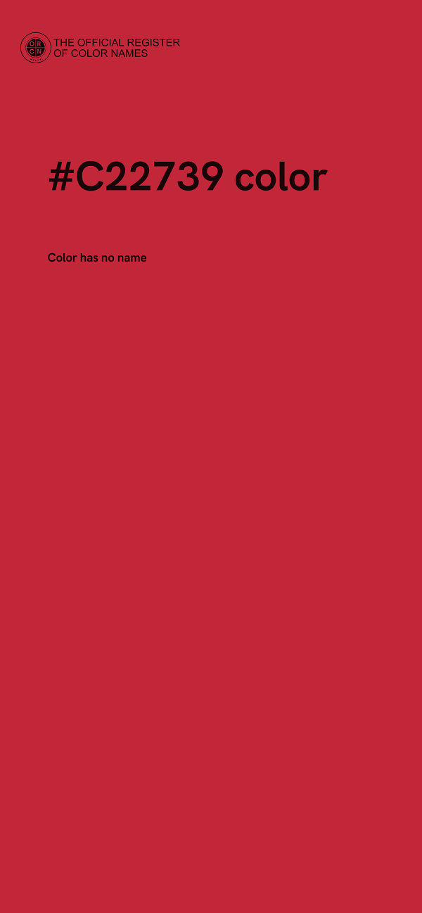 #C22739 color image