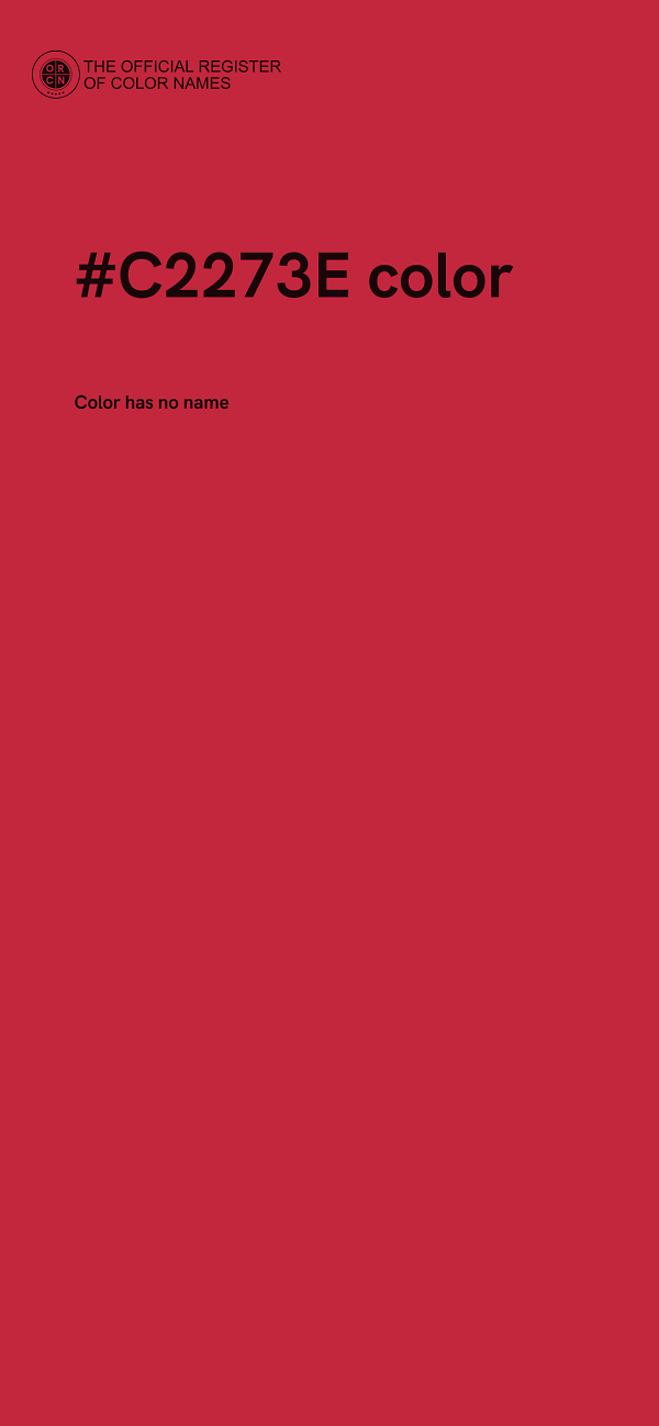 #C2273E color image