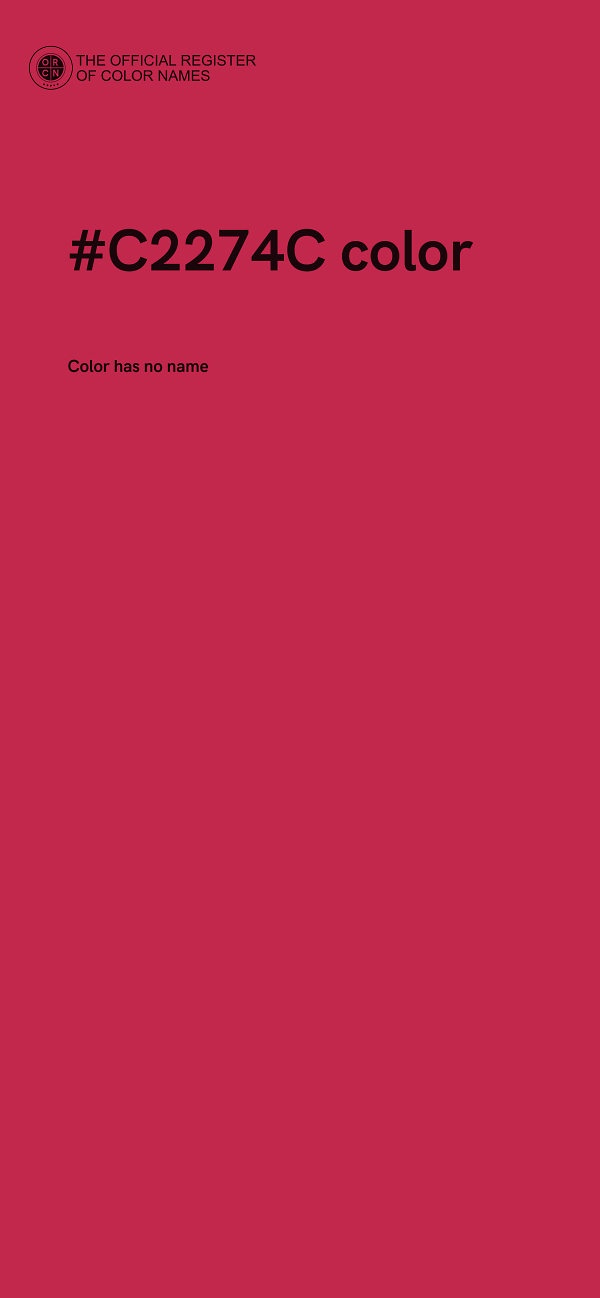 #C2274C color image