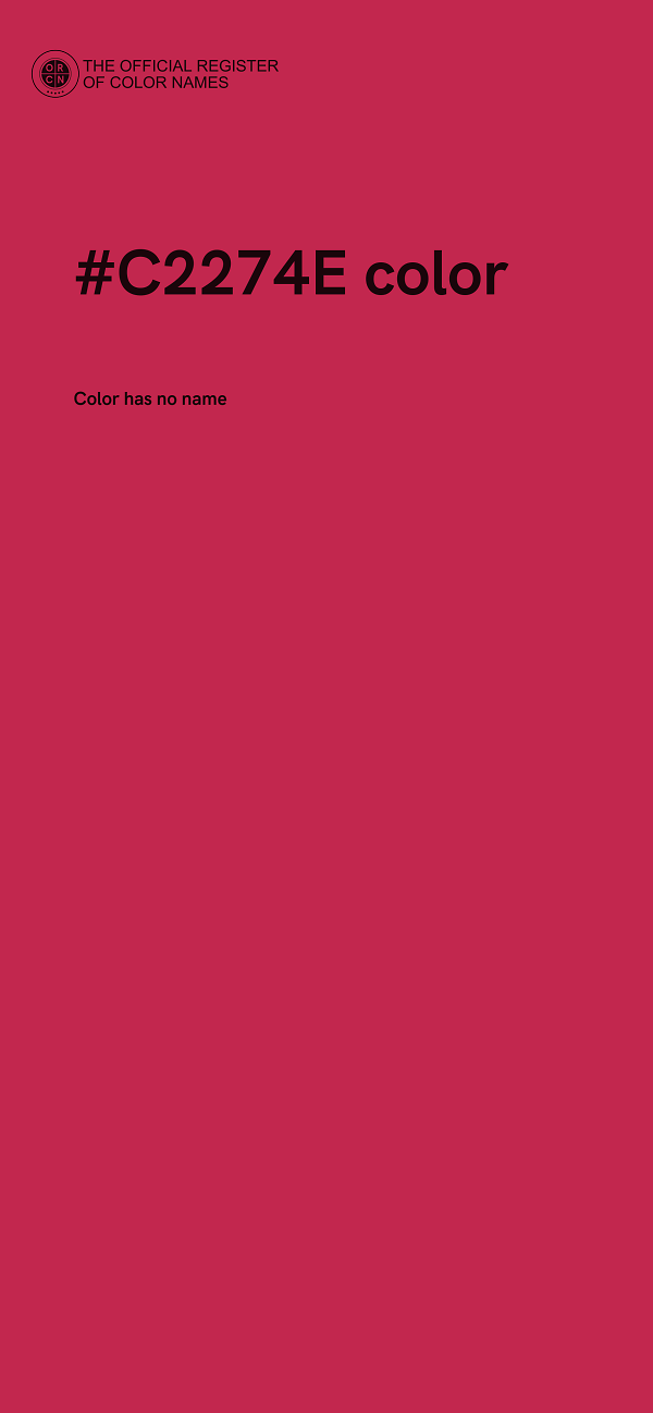 #C2274E color image