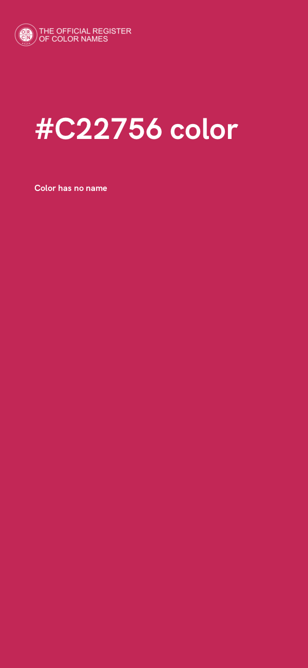#C22756 color image