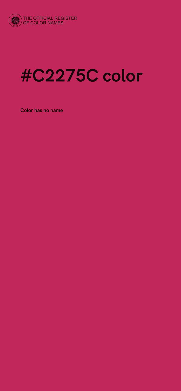 #C2275C color image