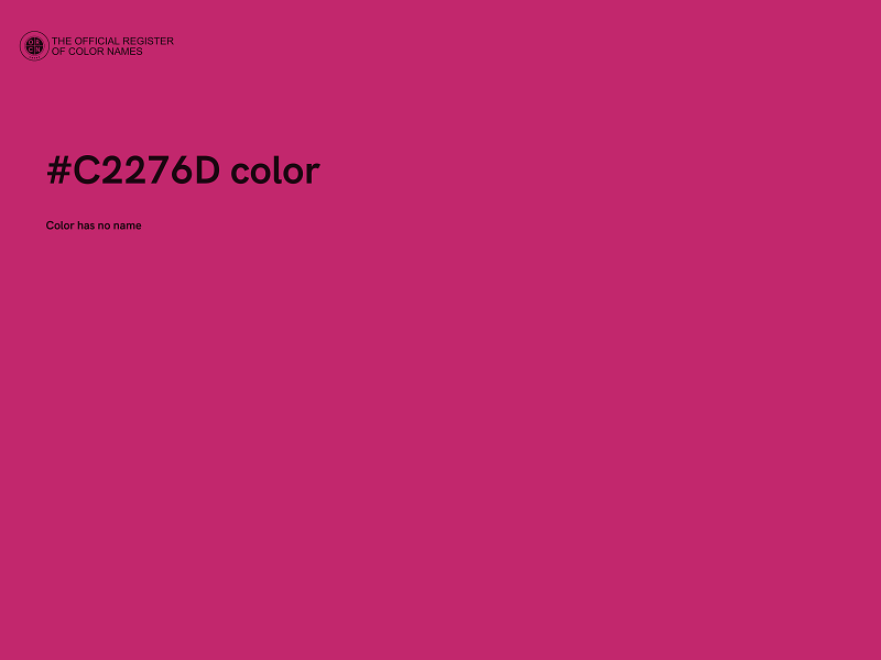 #C2276D color image