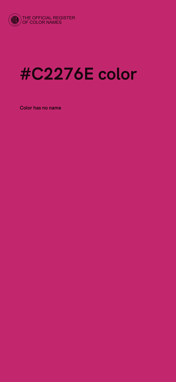 #C2276E color image